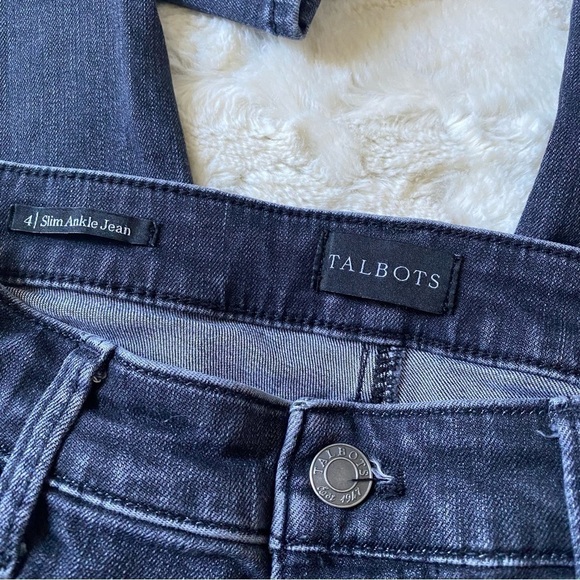 Talbots Women's Gray Wash Slim Ankle Jeans Size 4 - Picture 4 of 5